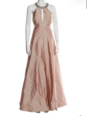 Halterneck Blush Gown